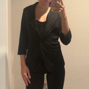 Olivia Moon Size Small Black Women's Blazer